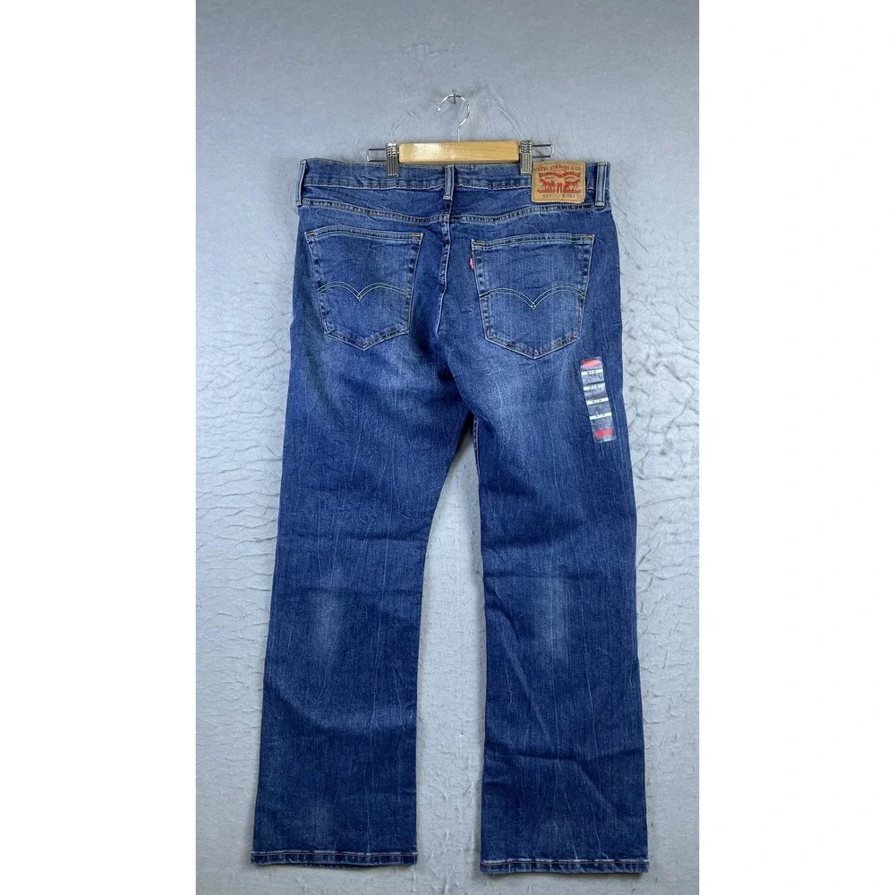 Levi's 527 Slim Bootcut Jeans Mens 36x30 Blue New Stretch Denim 13514